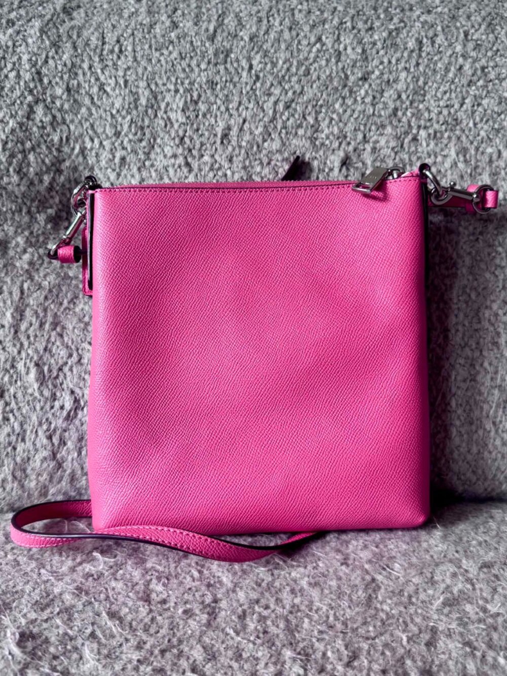 Coach Pink Pebbled Leather Crossbody Bag - Picture 2 of 3